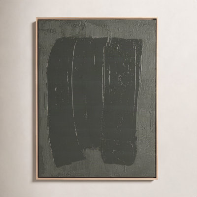 Free Form Lines II Olive Painting