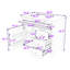 Meuble-lavabo autoportant moderne avec lavabo en céramique durable, tablette réglable et rangement spacieux-1698497719
