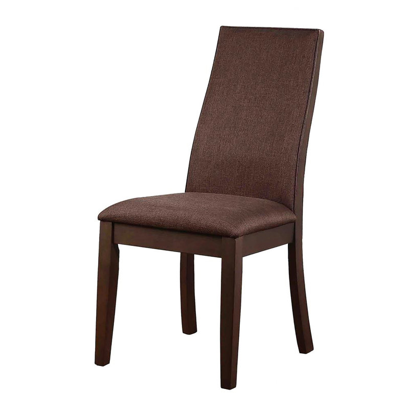 Chocolat et salle à manger (2 chaises) - charme rustique, revêtement confortable, 2 chaises modernes