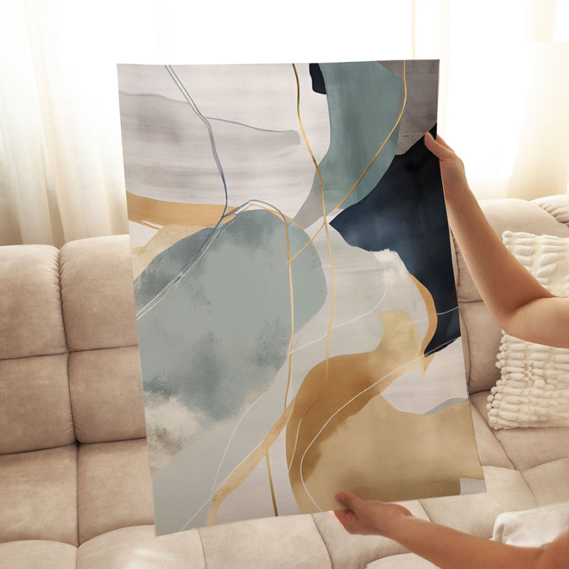 «Abstract Abstract Scandinavian Dream III», reproduction d'art moderne sans cadre Mid-Century, H 36 po x l 24 po