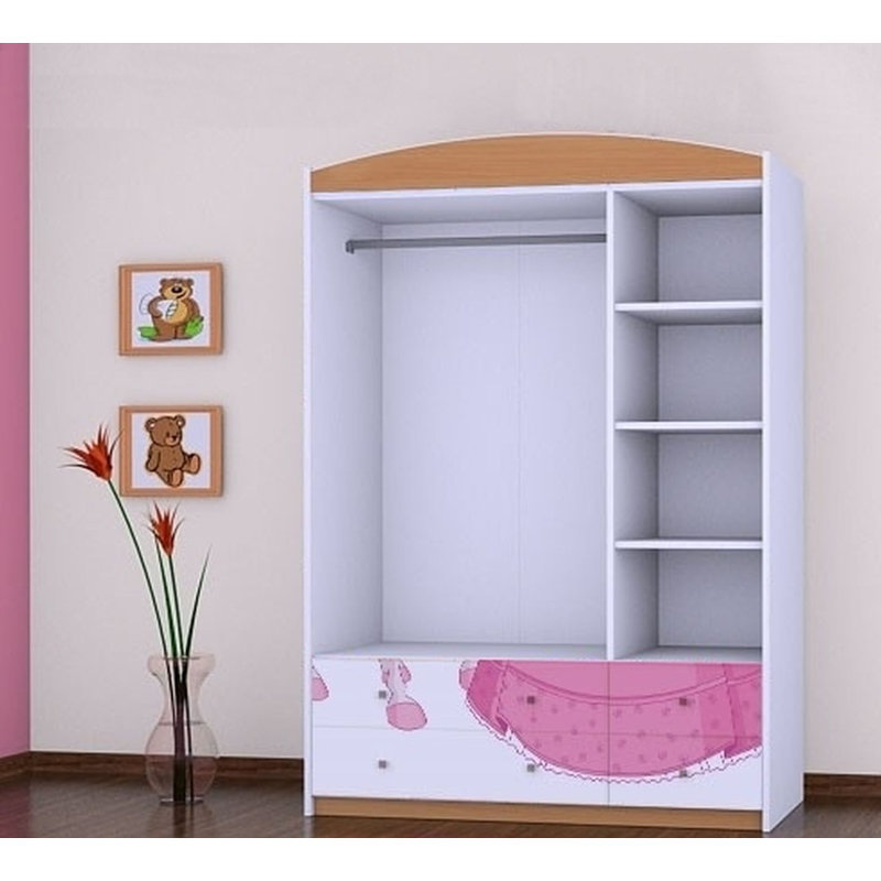 Javonte 3 Door Wardrobe, Brown