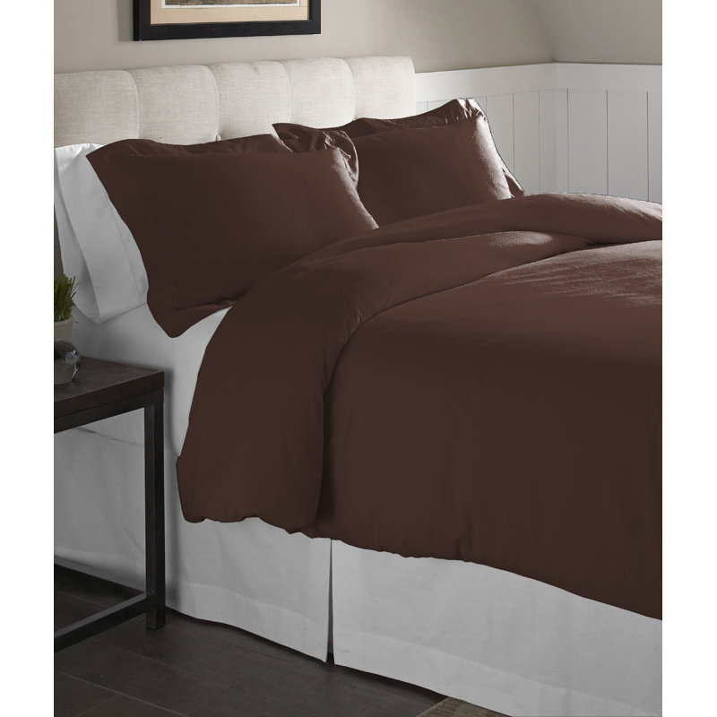 Flannel Duvet Cover, Twin/Twin XL, Chestnut