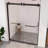 56 In. - 60 In. W X 76 In. H Double Sliding Semi-Frameless Shower Door With 5/16" (8Mm) Tempered Clear Glass-117204935