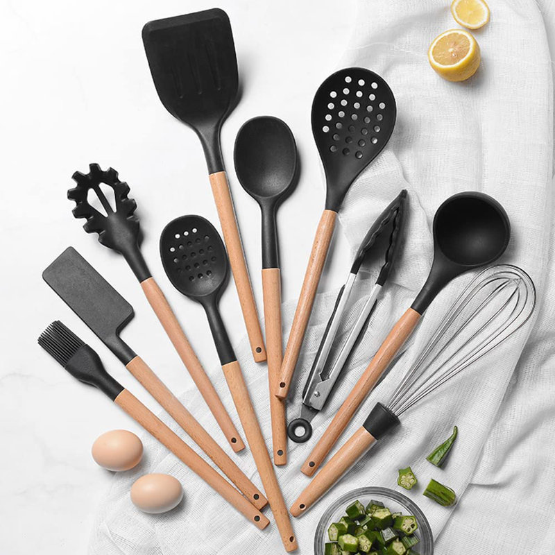 Ruya Company 14 Utensil Set, Black