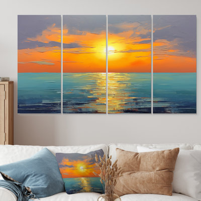 Rubino - Sunset Wall Art 4 Piece