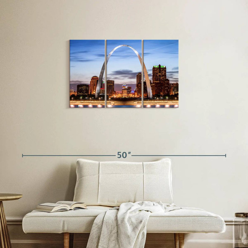 Iconic Gateway Arch, 20" H x 33" W