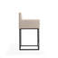 Tabouret de comptoir en cuir végétalien Ambre-842983117-840680094
