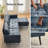 88” W Faux Leather L-Shape Sofa Chaise-556264105