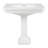 32 Inch Pedestal Sink - 4 Inch Faucet Drillings - White