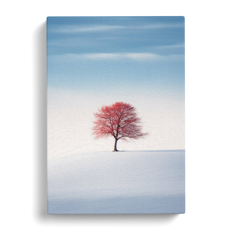 Winter Landscape Minimalism - No Frame Print, 60cm H x 40cm W x 3cm D