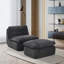 Fauteuil à pleine compression avec repose-pieds pivotant-1384612284