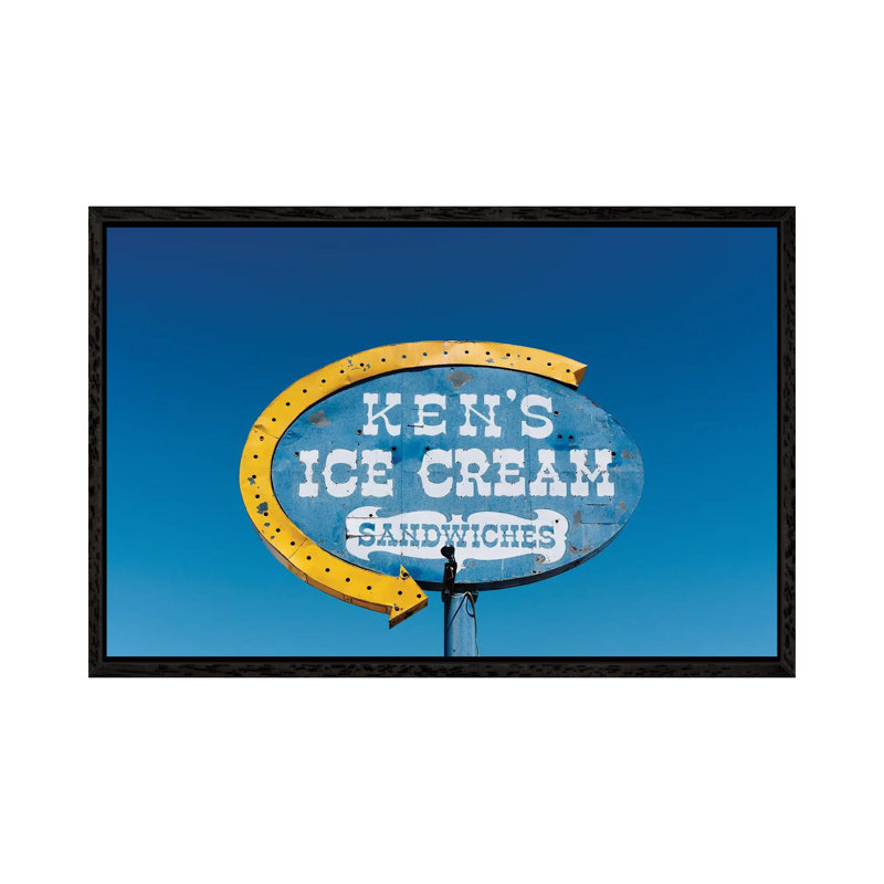New Mexico Ice Cream by Bethany Young - Print on Canvas, 66.04cm H x 101.6cm W x 3.81cm D, Black Framed