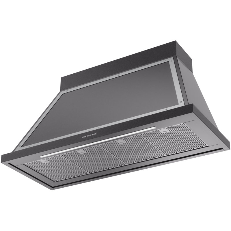 ILVE Nostalgie II Noblesse 48 in Range Hood, Glossy Black/Chrome