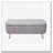 Faux Fur Flip Top Storage Bench with Gold Legs-1722685834