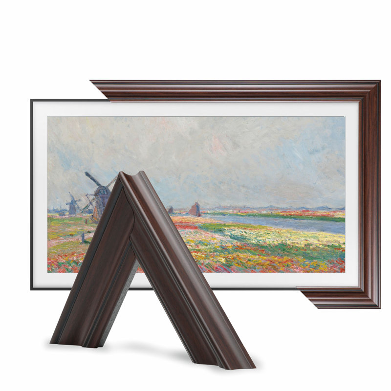 Cadre pour téléviseur Brushud, Noyer Brushud, 85"