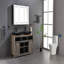 Armoire à pharmacie à miroir 48 "X30" avec lumières, gradateur, désembueur, horloge, affichage de la température et USB