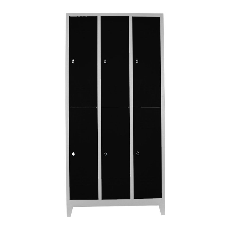 Armoire de rangement Locker, H 78,7 po x l 46,1 po x P 15,7 po, Noir