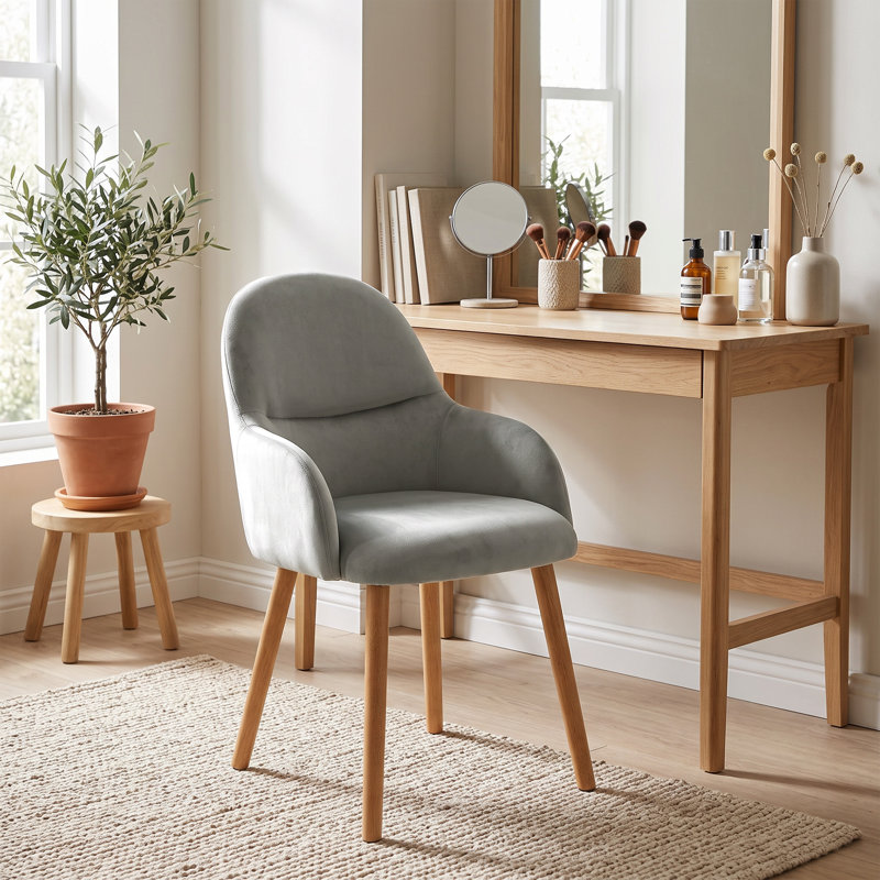 49 cm H Armchair, Light Grey, 6, Light Grey