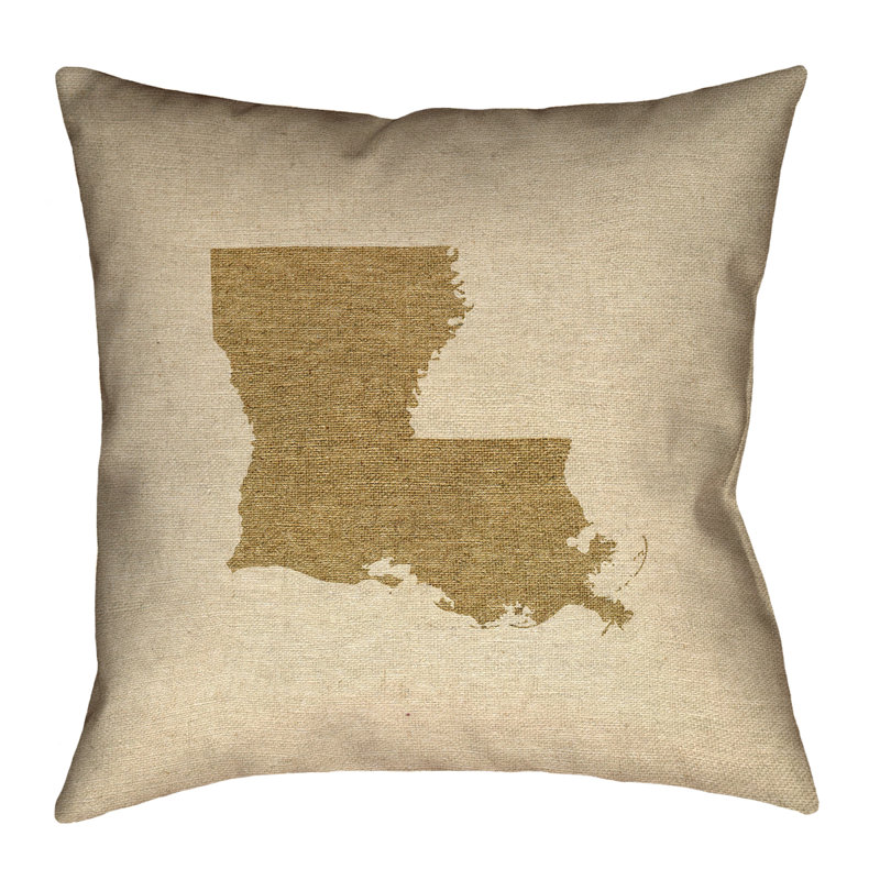 Katelyn Smith Cotton Reversible Throw Pillow, 16" x 16", Dark Brown, Spun Polyester