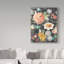 « jardin of plaisir black ii », reproduction de peinture à l’acrylique sur toile tendue-31870458
