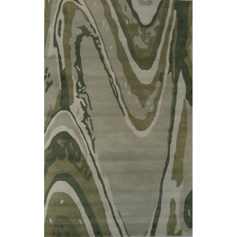 Risley Wool Abstract Indoor Rug, Rectangle 5' x 8'