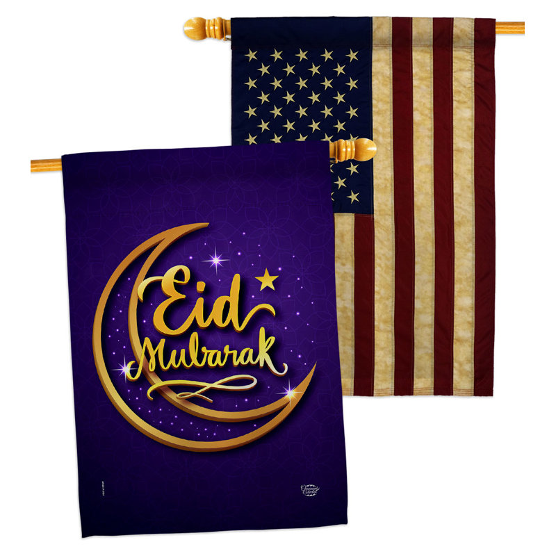 Drapeau de maison en polyester 40 x 28 po à 2 côtés