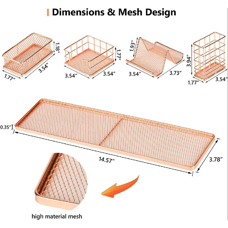 3.5H x 16.625W x 8.75D Drawer Organizer