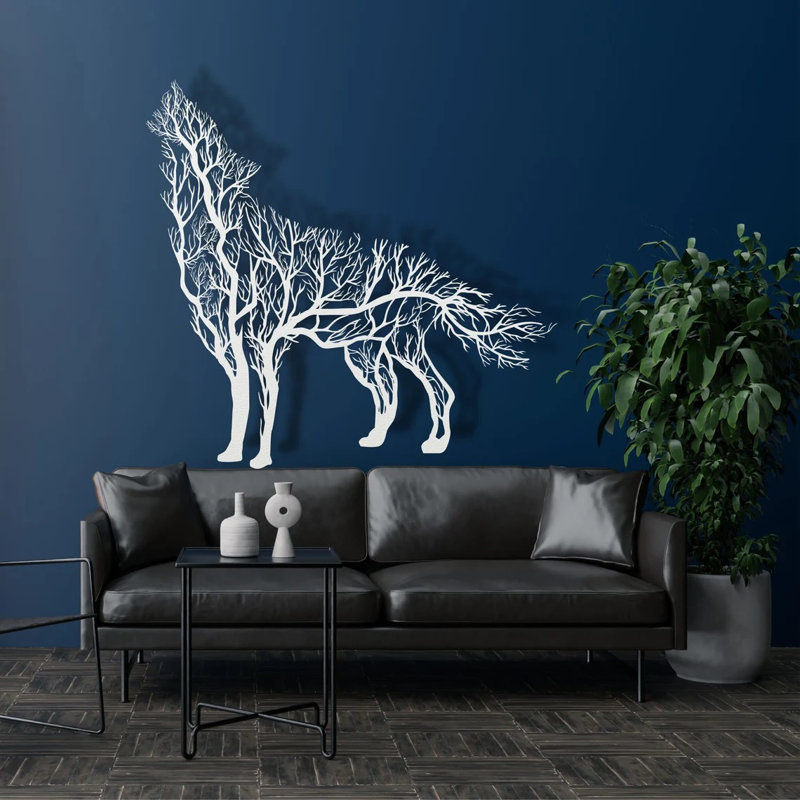 Rustic Wall Decor on Metal, 200cm H x 189cm W x 2cm D, Coper
