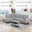 Repose-pieds en flanelle avec rangement-907079054