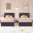 Set Of 2 Twin Size Storage Beds Frame With Adjustable Velvet Upholstered Headboards And Under-Bed Storage Drawers Wood Platform Bed-1528178764