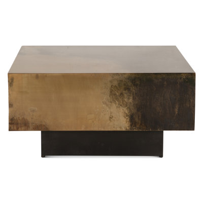 Luler 35" Coffee Table In Oxidized Copper