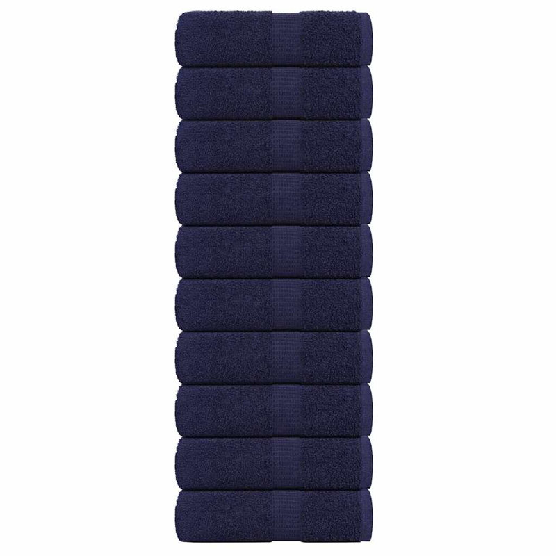 Sawiki 100% Cotton Bath Towels, Navy blue, Hand Towel - 4 Pack
