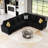 Shavera 5-Piece Velvet Upholstered Sectional Couch L Shaped Corner Modular Sofa 5-Seat Livingroom Apartment Couch-602001308