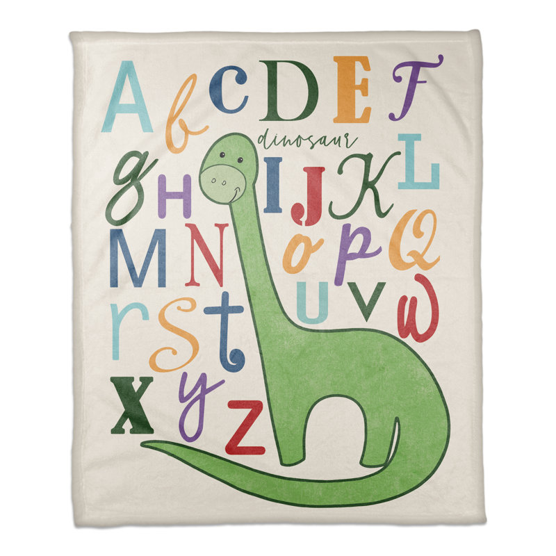  Jeté polaire Dinosaur Alphabet