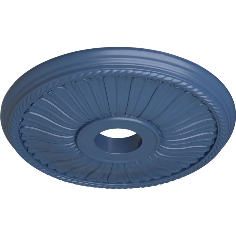 Médaillon de plafond Endurathane Berkshire, DE 20 1/8 po x P 3 7/8 po x P 1 7/8 po (convient aux auvents jusqu'à 6 3/8 po), finition Americana peinte à la main