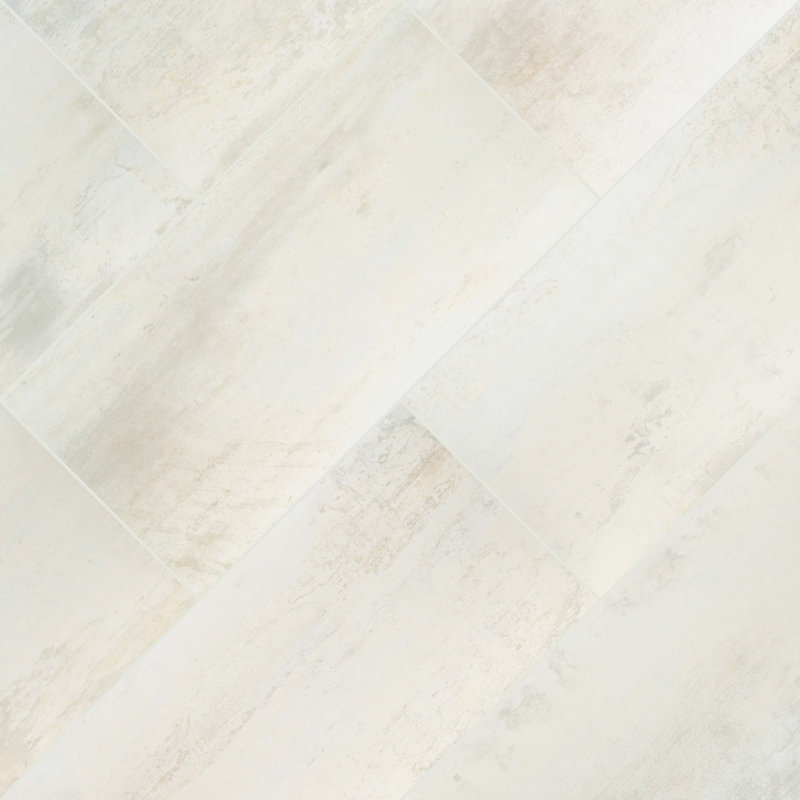 Carrelage de sol et mural Vante Nacre 12 po x 24 po, aspect métallique mat en porcelaine, Nacre