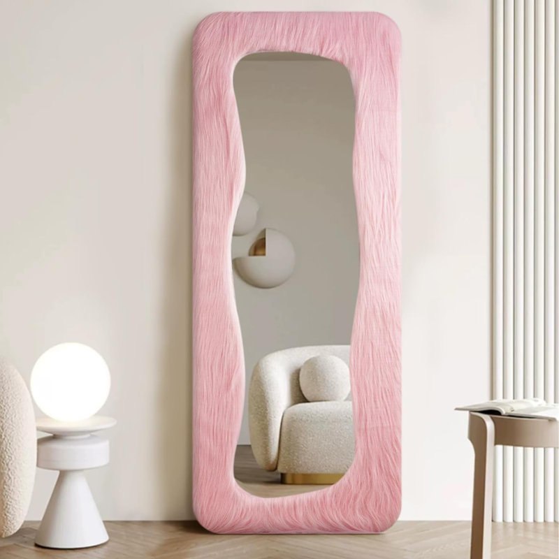 Madielynn Fabric Rectangle Wall Mirror