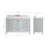 Cambridge Single Bathroom Vanity with Carrara Marble Top-88398636