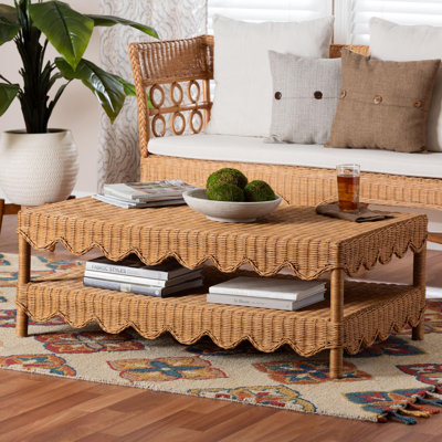 Table basse en rotin naturel bali & pari Oteria
