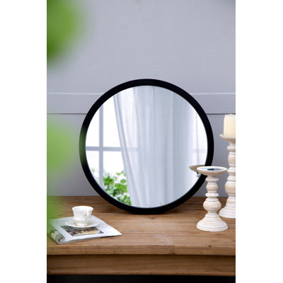 Miroir mural 19,7 "avec cadre en bois