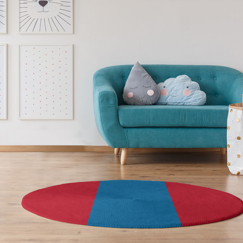 Chenille Indoor Rug, Round 5'