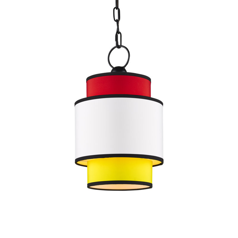 Mathias 1 - Light Pendant, Multi-Color/Satin Black
