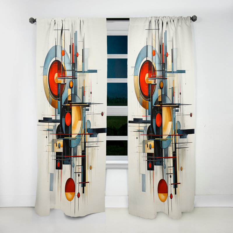 Maybelle - Rideau obscurcissant Constructivism - 1 panneau, L 52 po x L 63 po