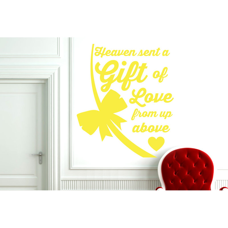 Wall Decal, Bright Yellow, Large