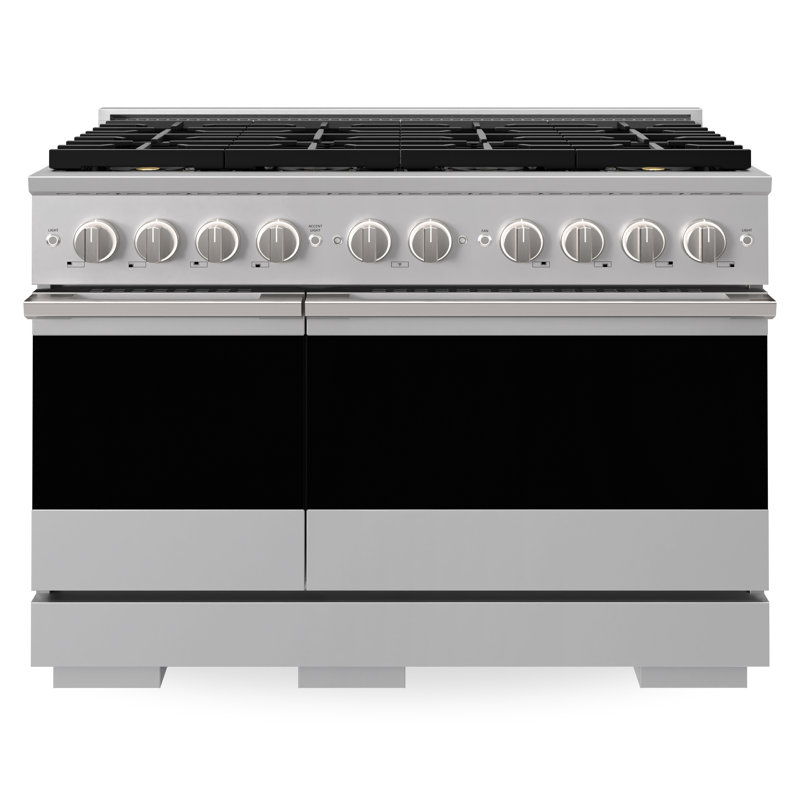 ZLINE 48 in. Marino Dual Fuel Range with 8 Burner DuoPro Cooktop & Dual Ovens in Stainless Steel