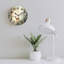 Horloge murale 12 po x 12 po Sunlit Forest Deer