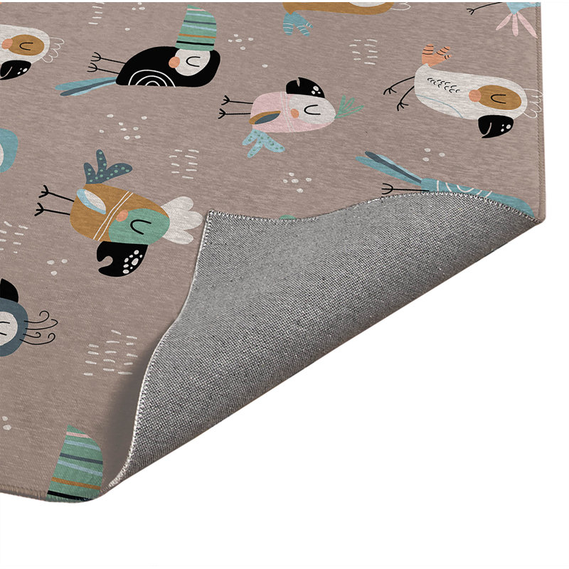 Tapis de jeu pour enfants Ol Birds, Rectangle 4pi x 6 pi
