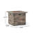 32'' Stone Square Mgo Fire Pit W/ Grey Top- 40,000 Btu