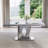 Faux Marble Top Pedestal Dining Set-741975614-739521679-739520080