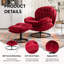 Fauteuil d'appoint avec repose-pieds Anouk-34165142
